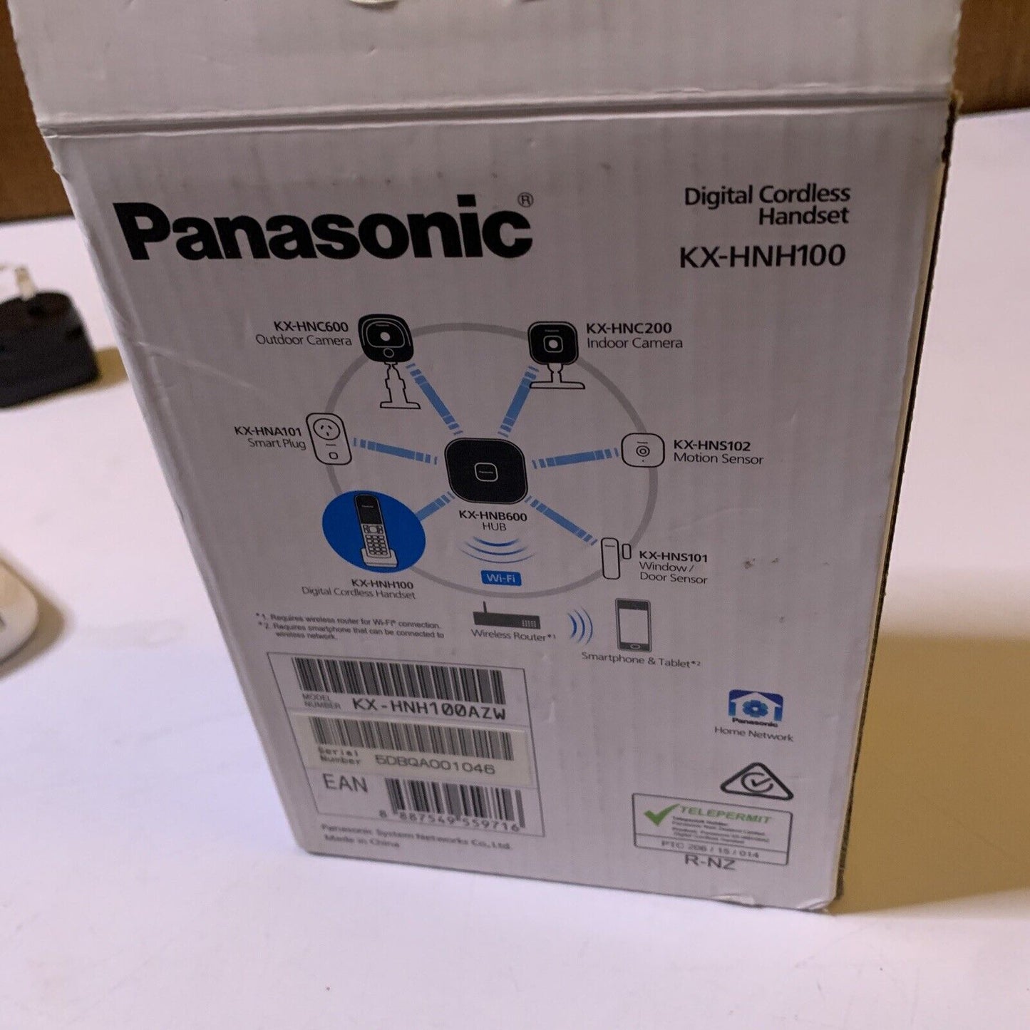 Panasonic Smart Home Telephone Handset KX-HNH100 for Hub(KX-HNB600) Unit