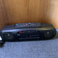 Sanyo Dual Cassette Player Recorder AM/FM Radio Boombox MW-807F(K)