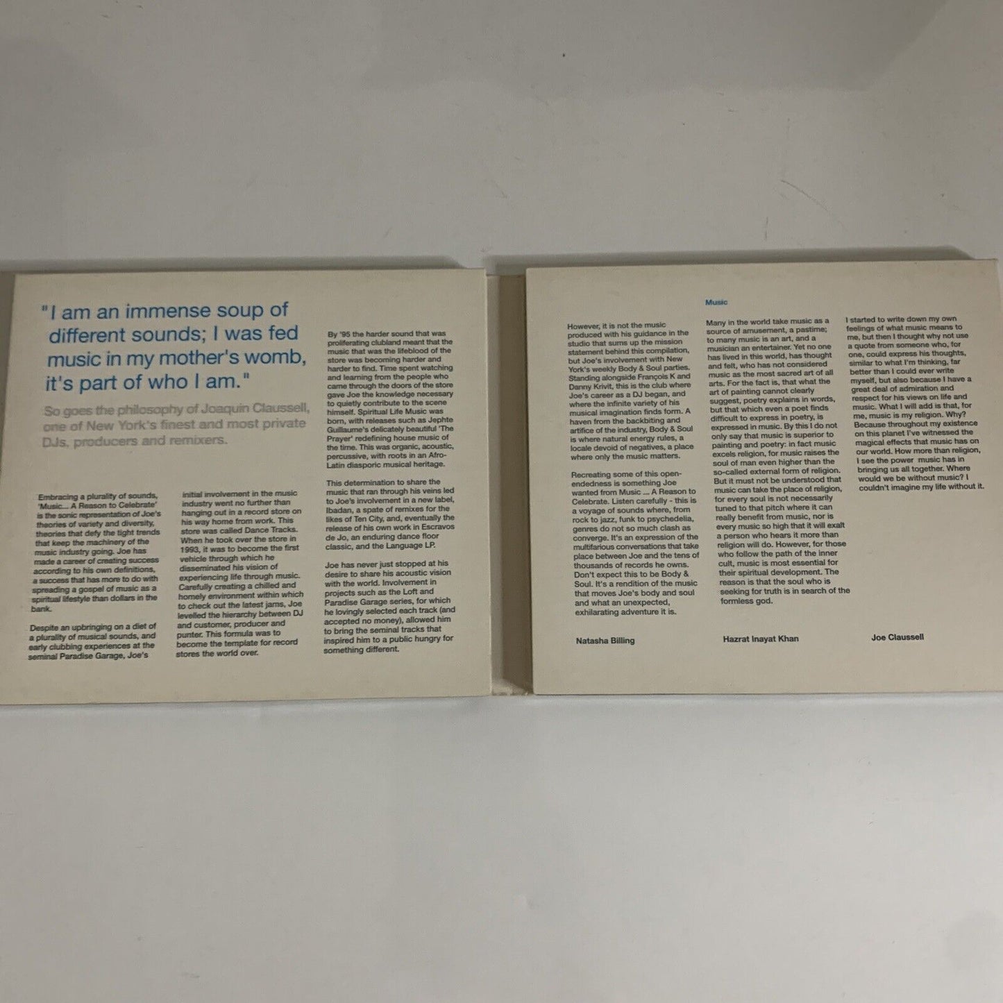 Music Is...A Reason to Celebrate by Joe Claussell (CD, 2-Disc, 2002) URBCD06
