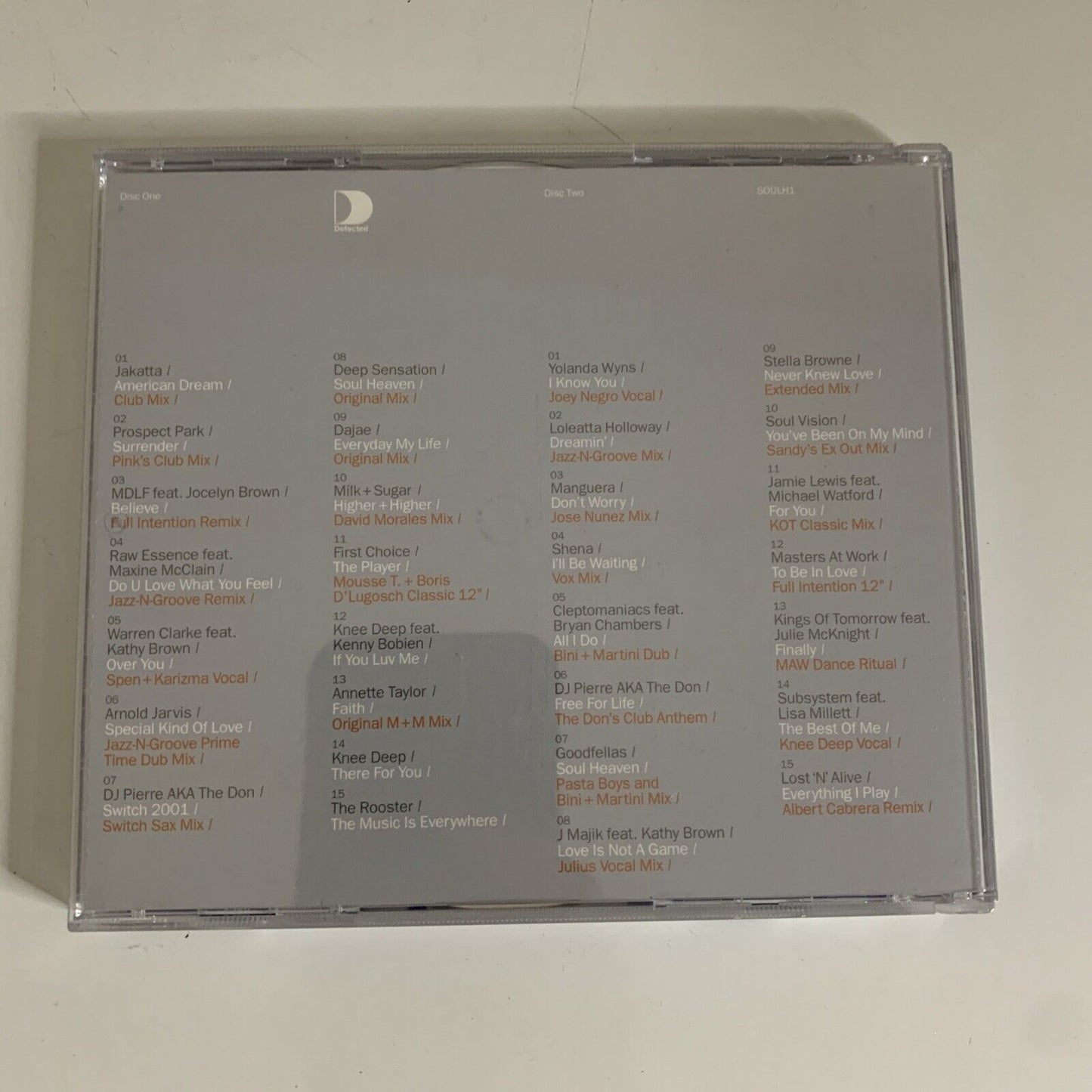 Soul Heaven Mixed By Bobby + Steve (CD, 2-Disc, 2001) with Slipcover SOULH1