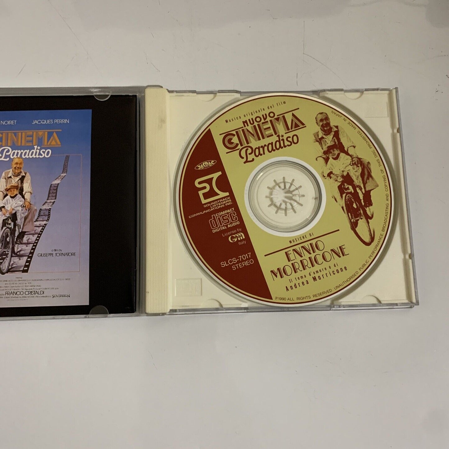 Ennio Morricone – Nuovo Cinema Paradiso Soundtrack (CD, 1990) Japan SLCS-7017