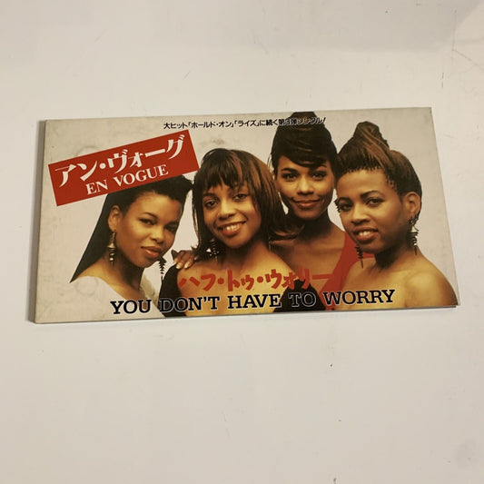 En Vogue – You Don't Have To Worry (CD, 1990) 8cm Mini Single Japan AMDY-5037