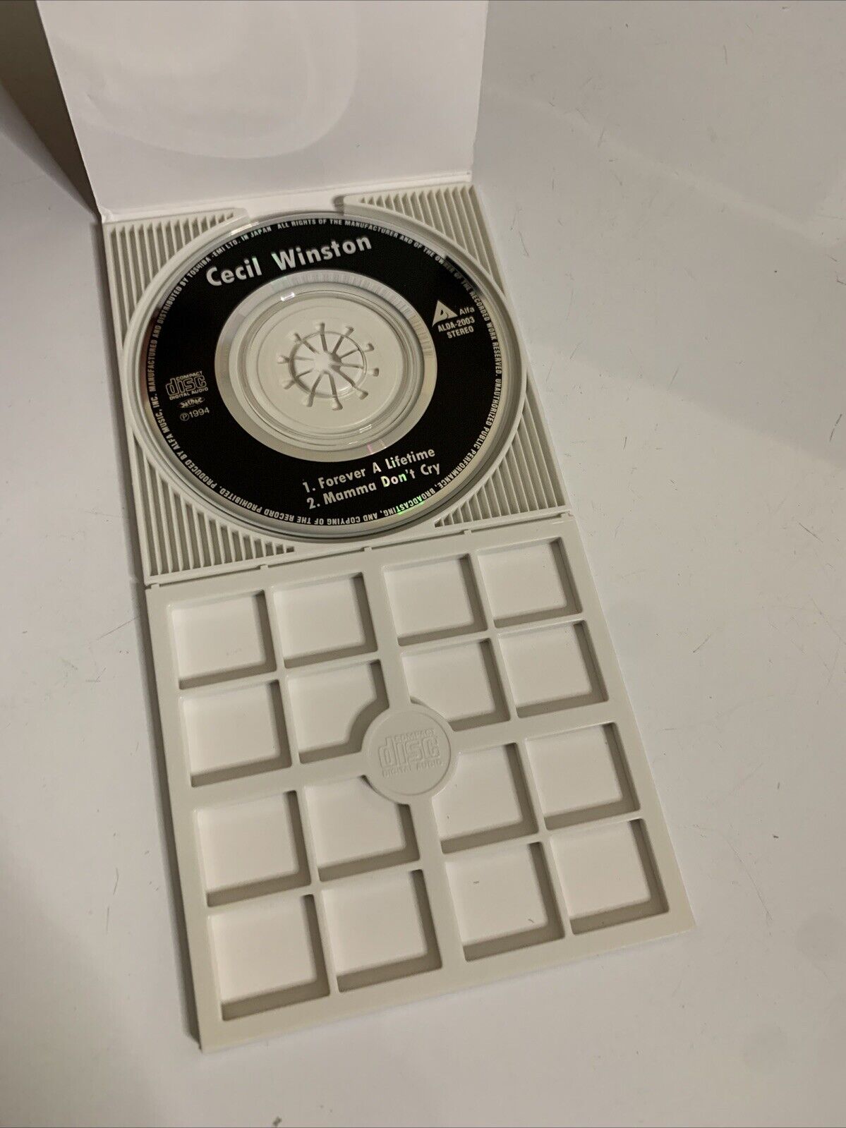 Cecil Winston - Forever a Lifetime / Mamma Don't Cry (CD, 1994) 8cm Mini Single