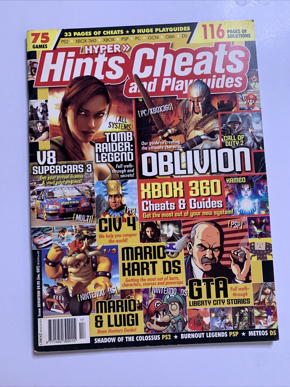 Hyper Hints Cheats Play Guides Magazine GTA Mario Kart DS Mario & Luigi Tomb Rad