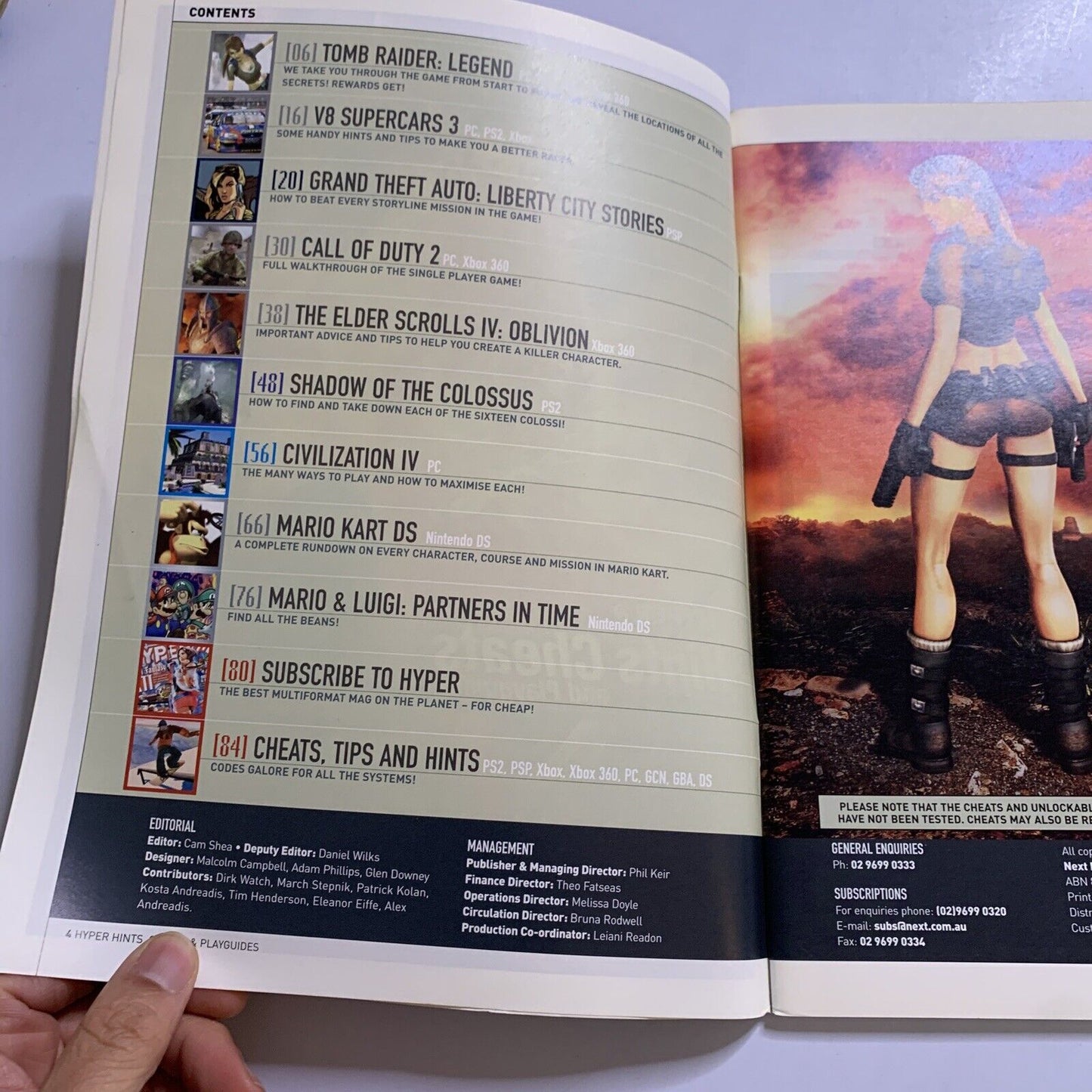 Hyper Hints Cheats Play Guides Magazine GTA Mario Kart DS Mario & Luigi Tomb Rad