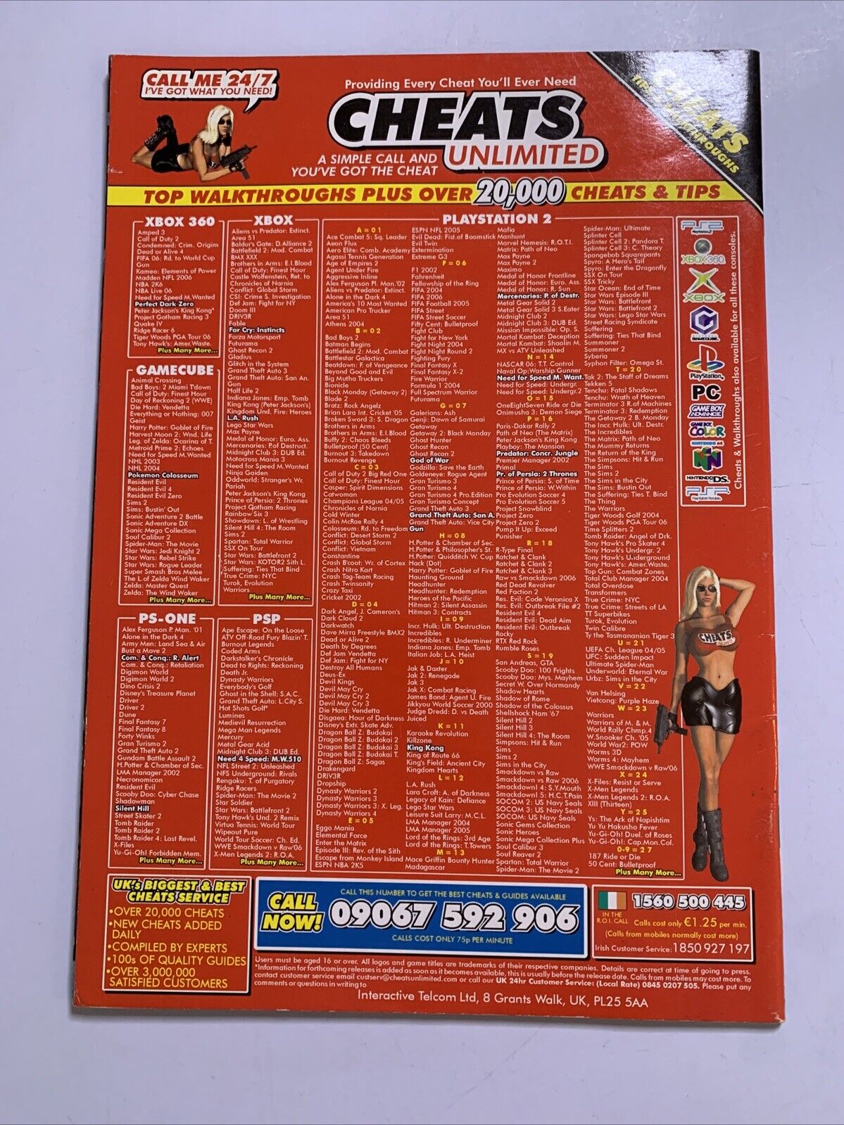 TipStation Cheats & Codes PS2 PSP Xbox 360 GameCube DS Videogames Magazine