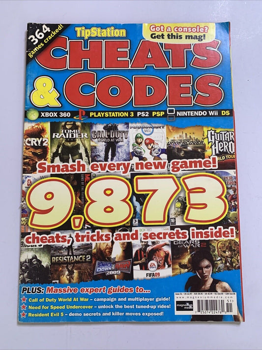 TipStation Cheats & Codes Magazine 9,873 Tricks and Secrets PS2 PS3 PSP Xbox 360