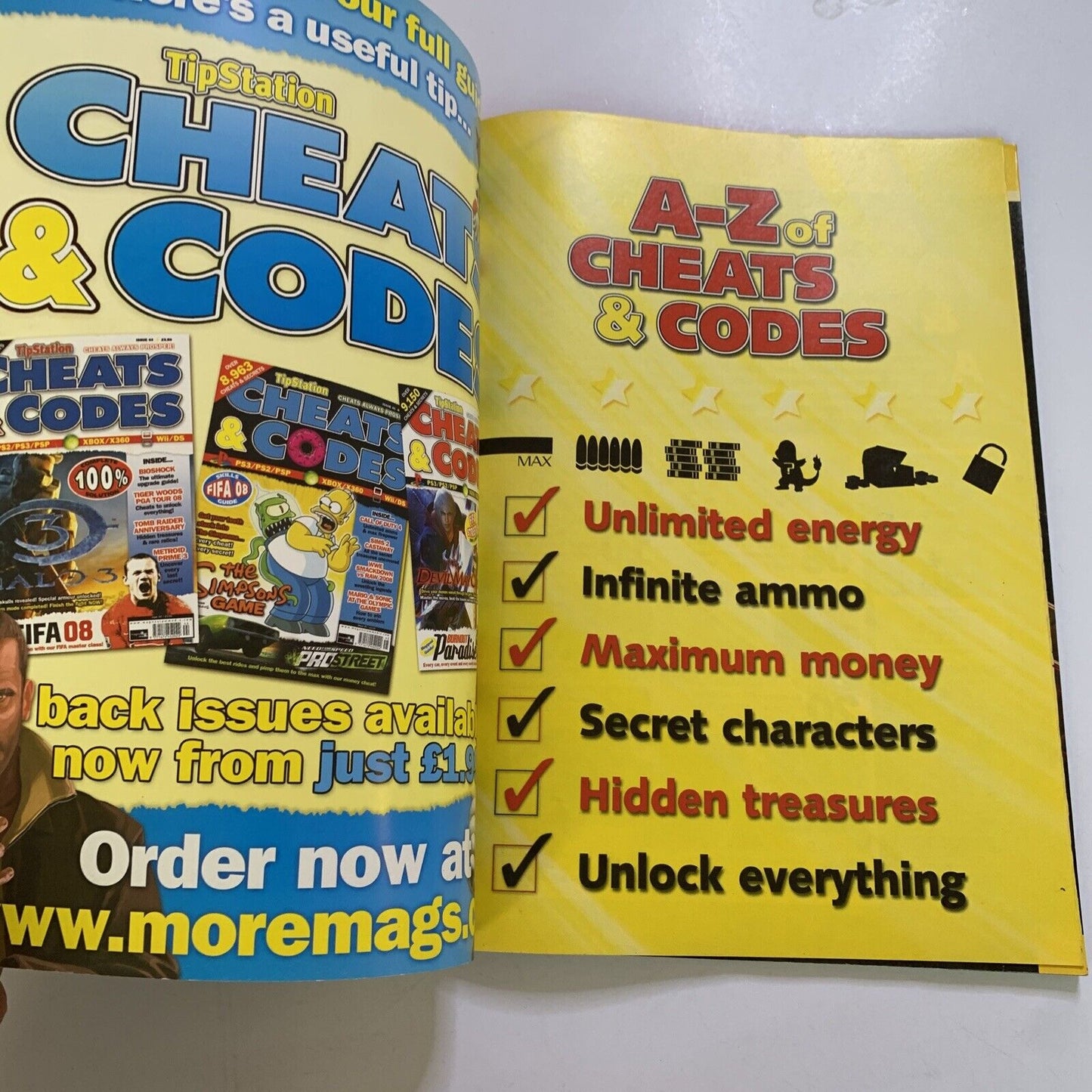 A-Z Of Cheats & Codes 12,925 Collection Magazine PS2 PS3 Wii NDS Xbox 360 GameCu
