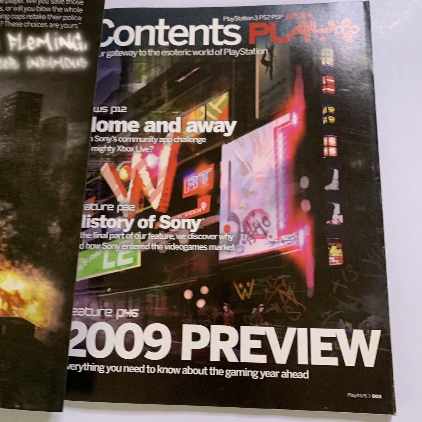 Play PlayStation Magazine No.175 2009 Infamous God Of War 3 Uncharted 2