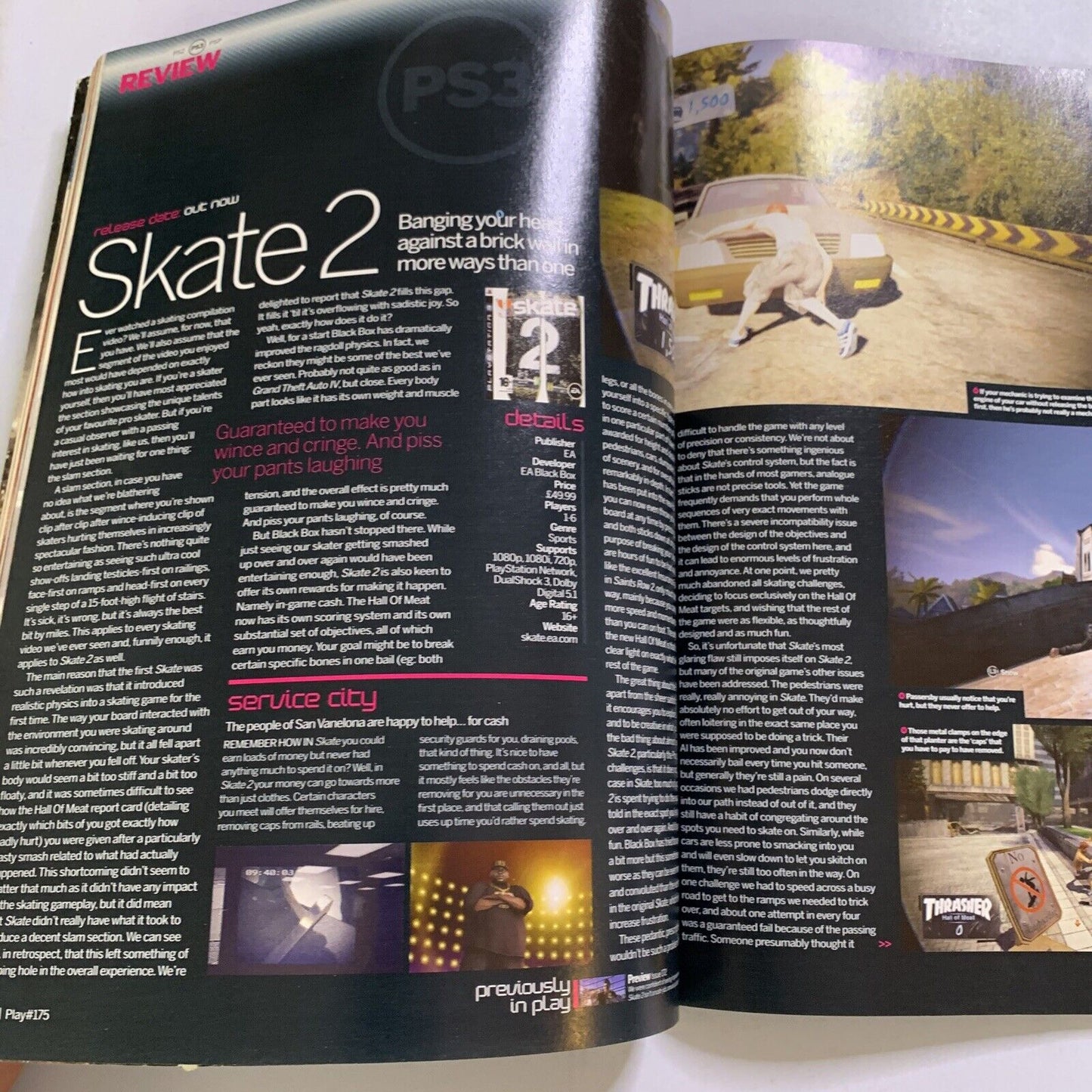 Play PlayStation Magazine No.175 2009 Infamous God Of War 3 Uncharted 2