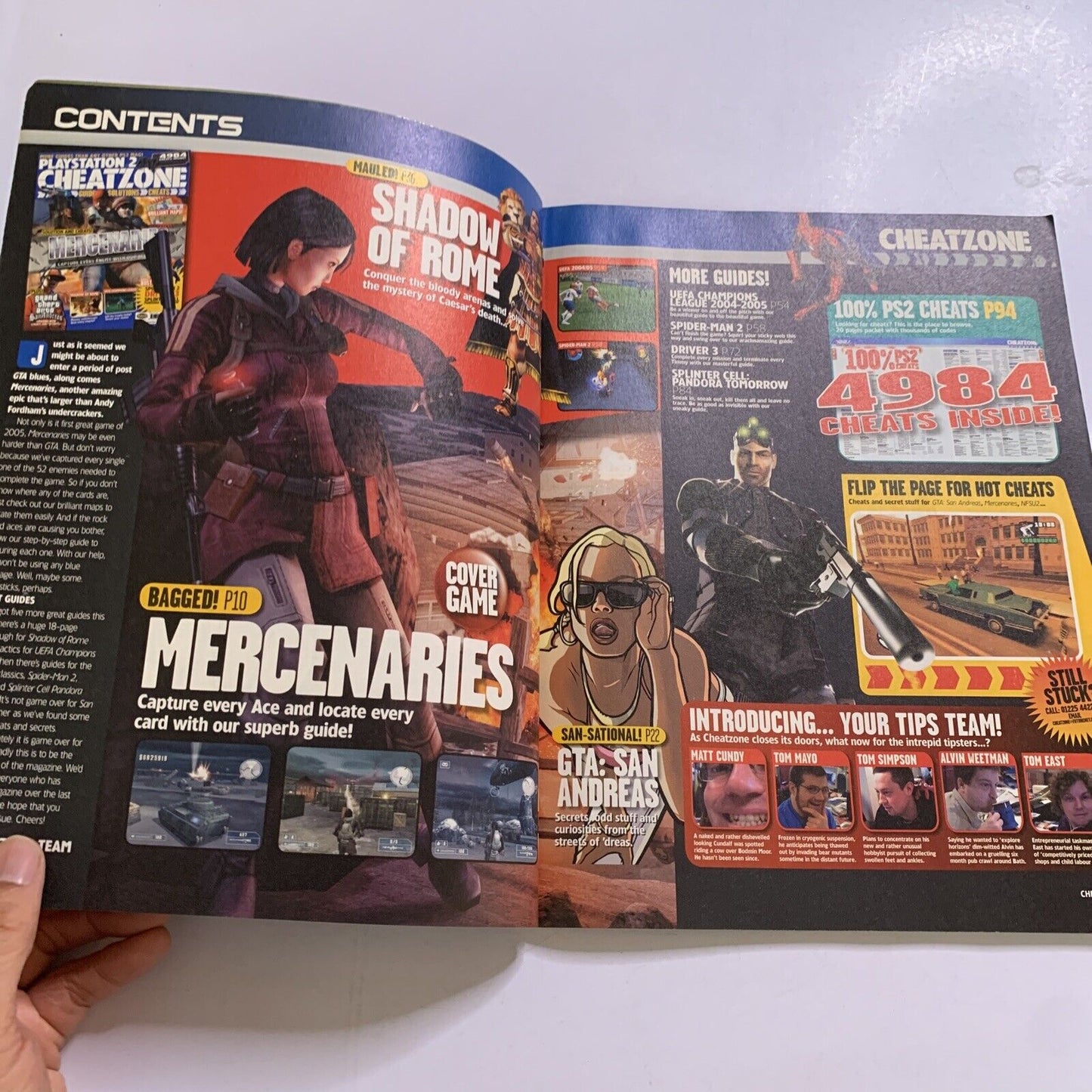 PlayStation 2 CheatZone Magazine March 2005 GTA San Andreas Mercenaries Driver 3