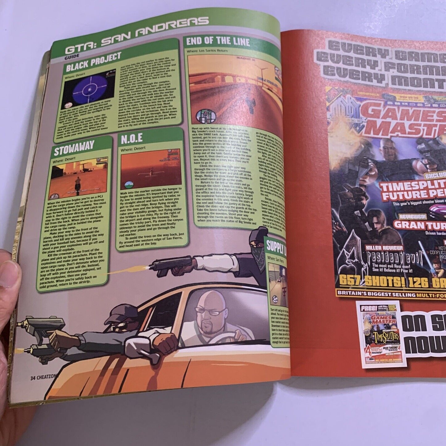 PlayStation 2 CheatZone Magazine March 2005 GTA San Andreas Mercenaries Driver 3