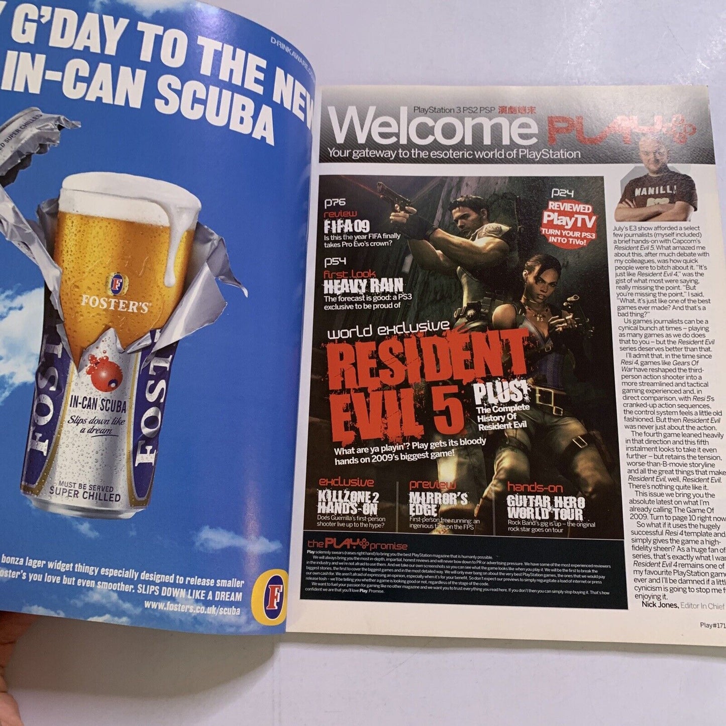 Play PlayStation Magazine No.171 2007 Resident Evil 5 Heavy Rain Kill Zone 2