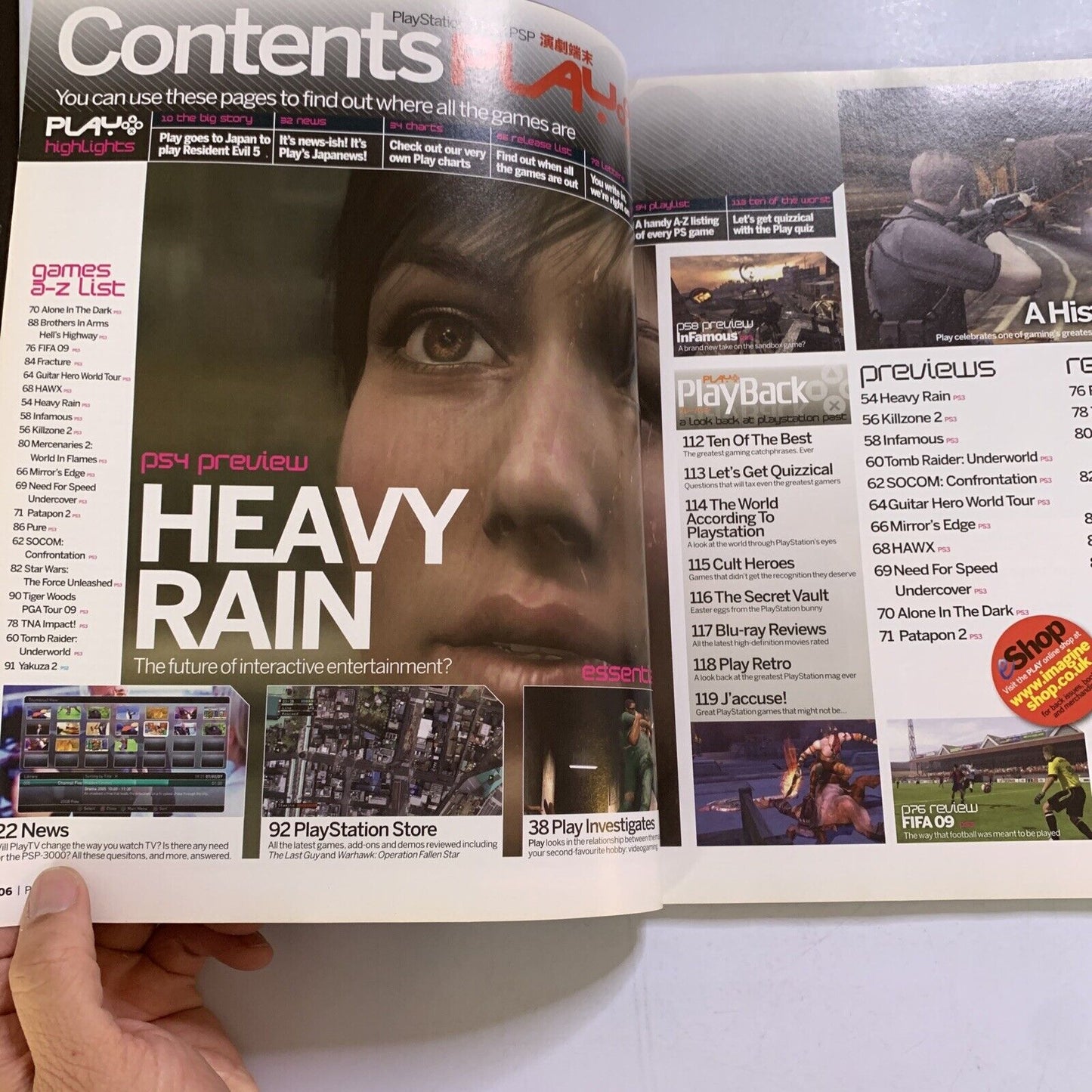 Play PlayStation Magazine No.171 2007 Resident Evil 5 Heavy Rain Kill Zone 2