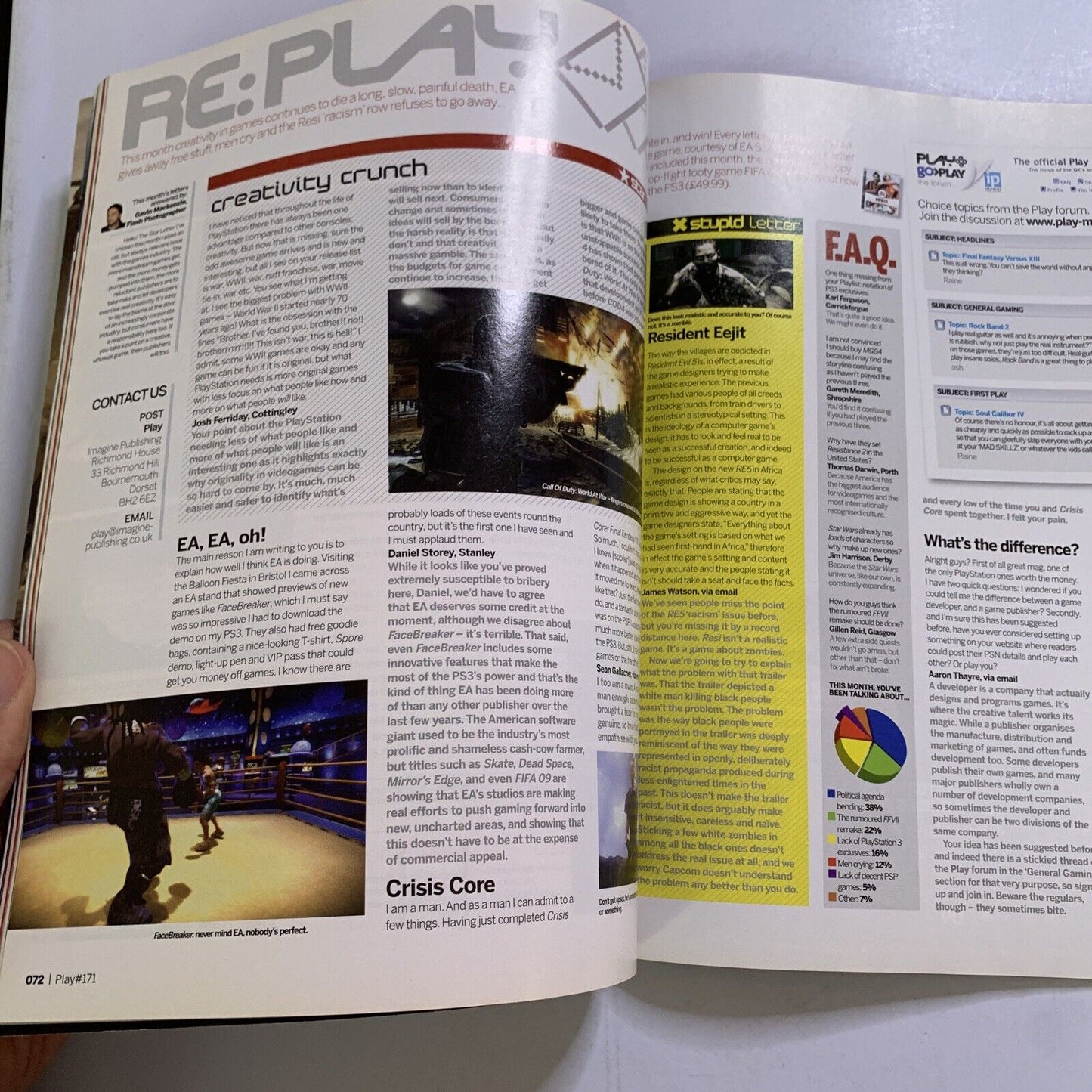 Play PlayStation Magazine No.171 2007 Resident Evil 5 Heavy Rain Kill Zone 2