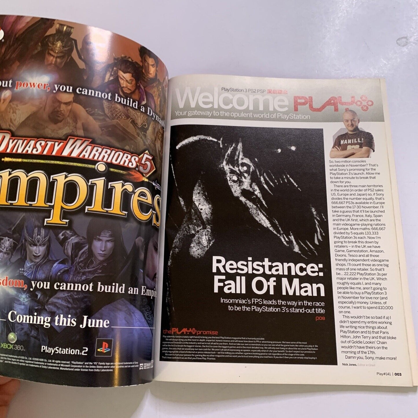 Play PlayStation Magazine No.141 2006 Resistance Final Fantasy XIII E3 MGS4