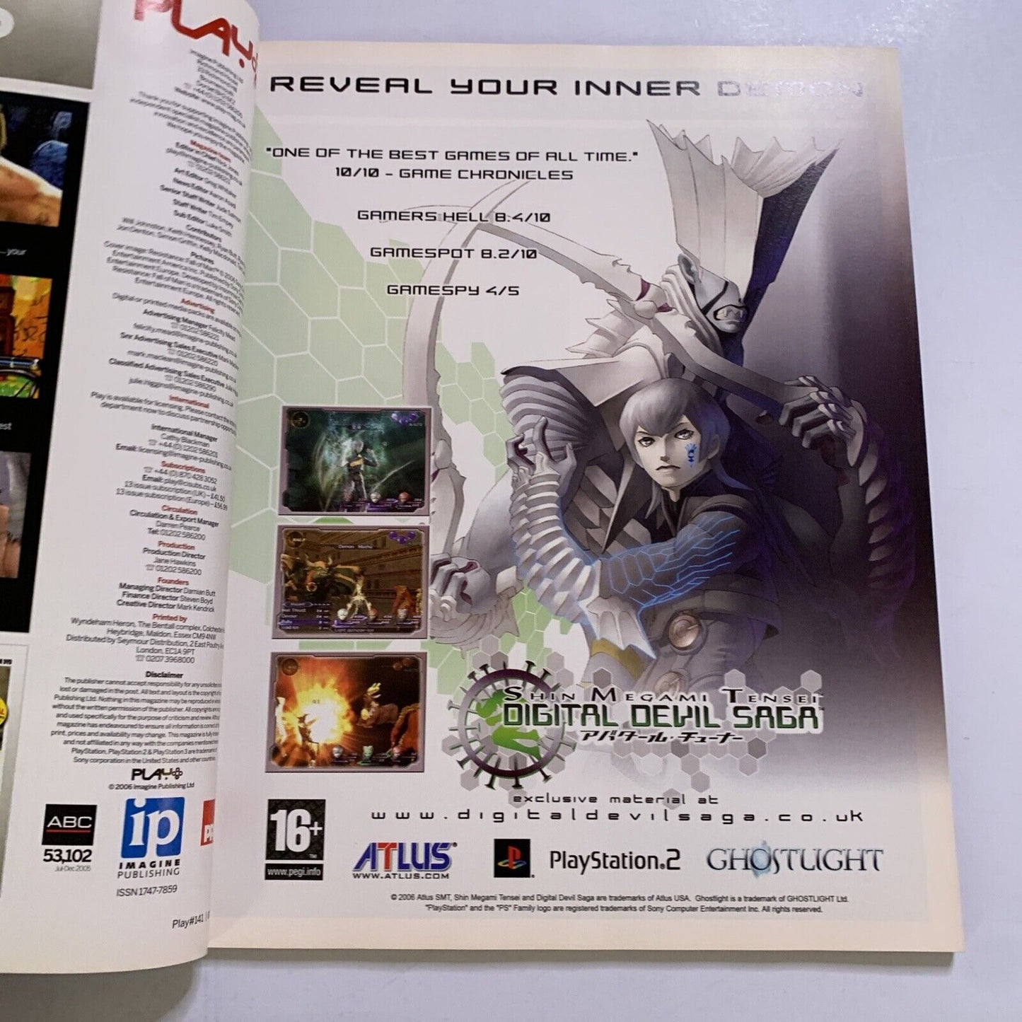Play PlayStation Magazine No.141 2006 Resistance Final Fantasy XIII E3 MGS4