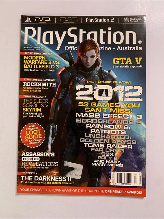 Official PlayStation Magazine Christmas 2011 GTA V Mass Effect 3 Borderlands 2