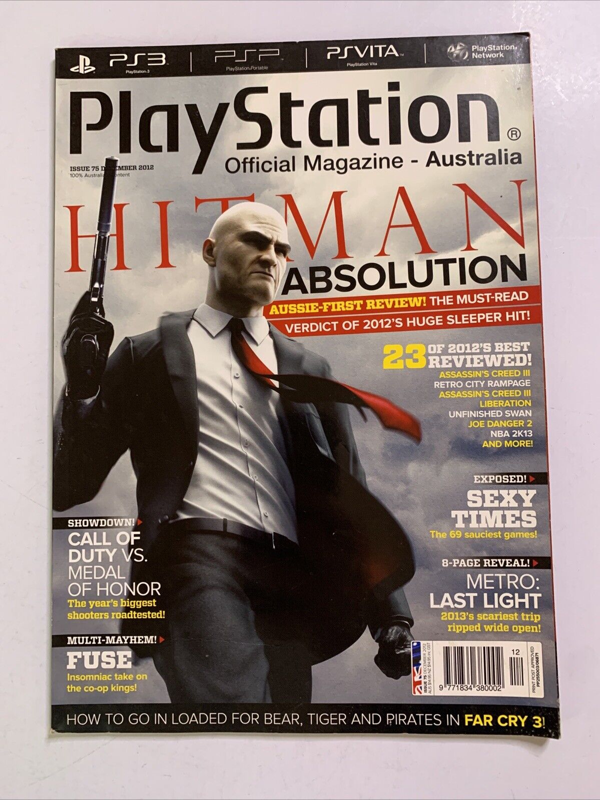 PlayStation Official Magazine Australia December 2012 Hitman Absolution Metro Fu