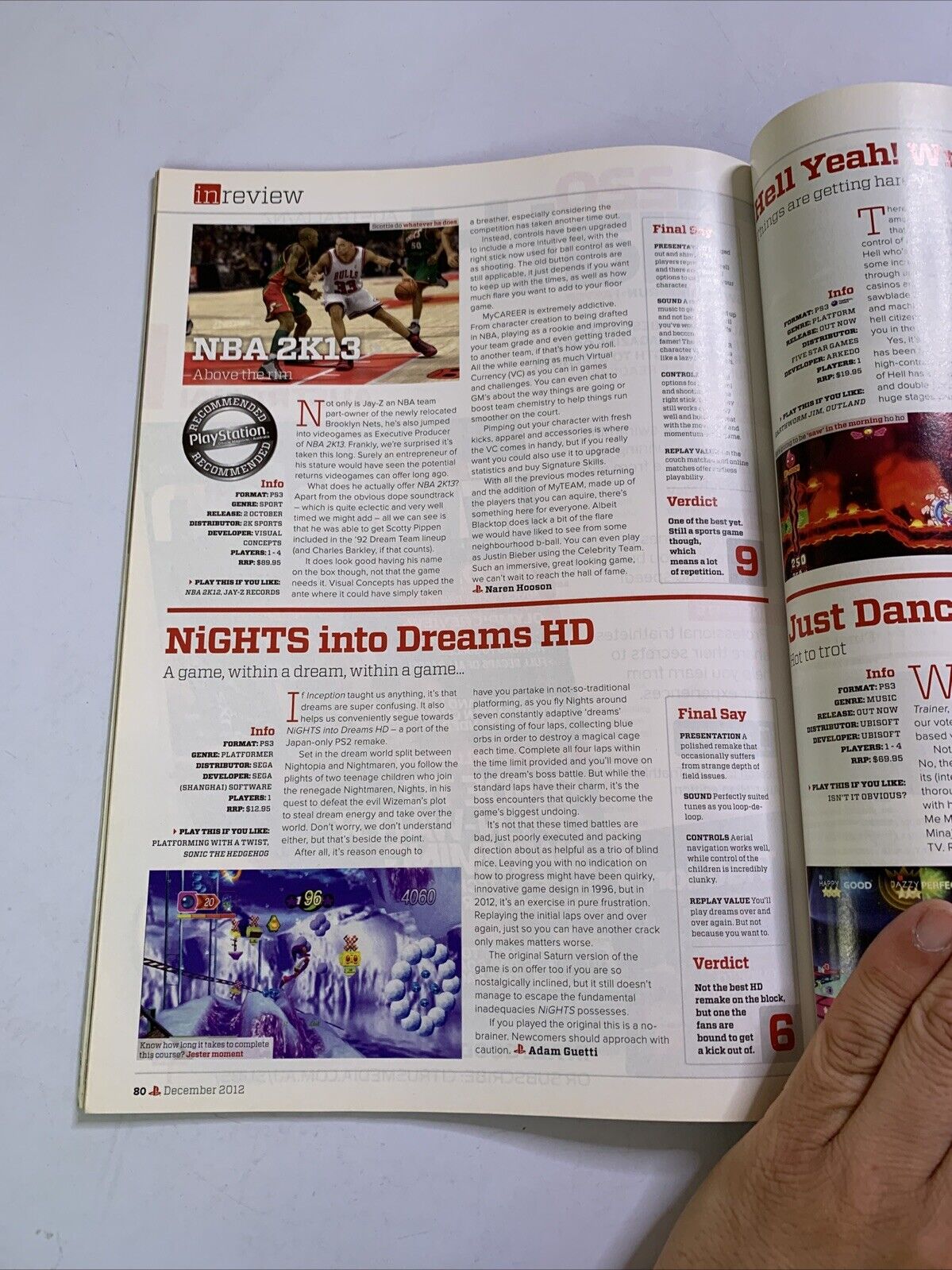 PlayStation Official Magazine Australia December 2012 Hitman Absolution Metro Fu