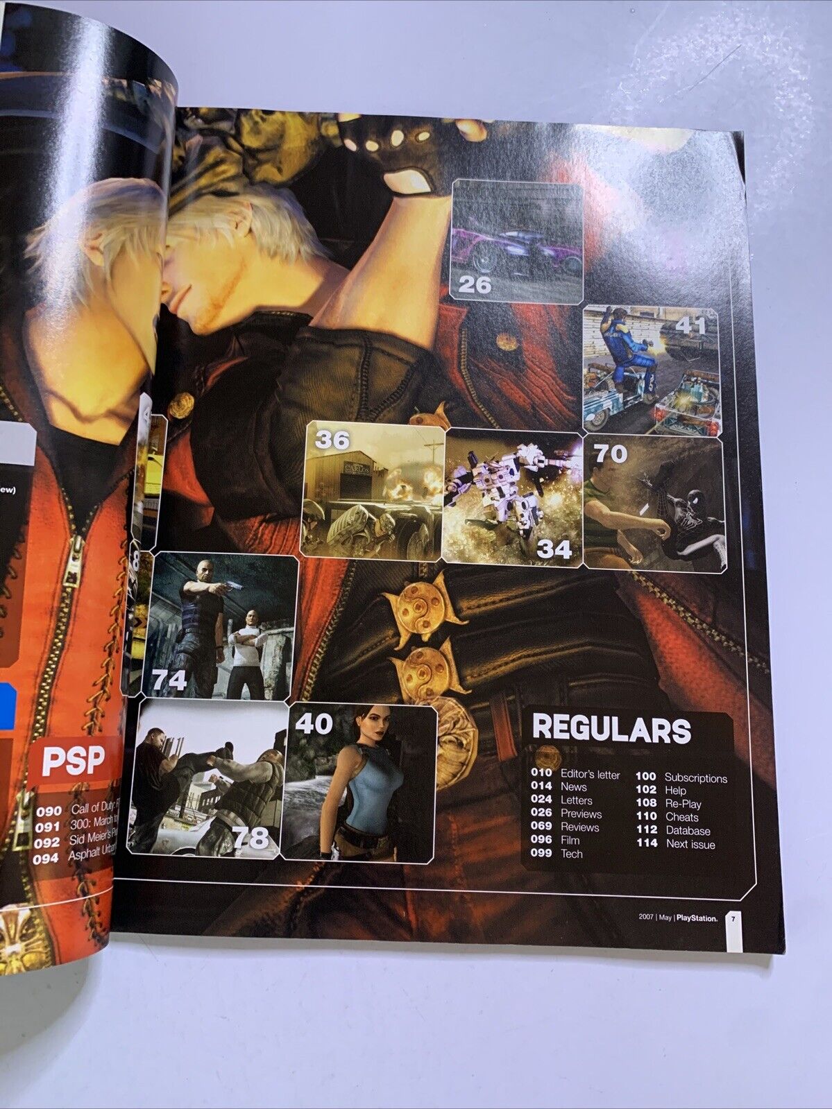 PlayStation Official Magazine Australia May 2007 SpiderMan 3 God Of War 2 Poster