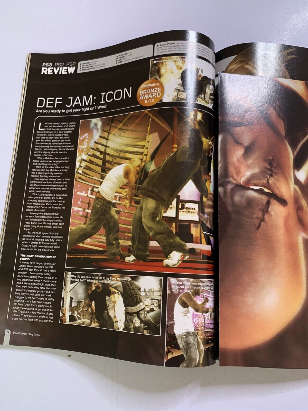 PlayStation Official Magazine Australia May 2007 SpiderMan 3 God Of War 2 Poster