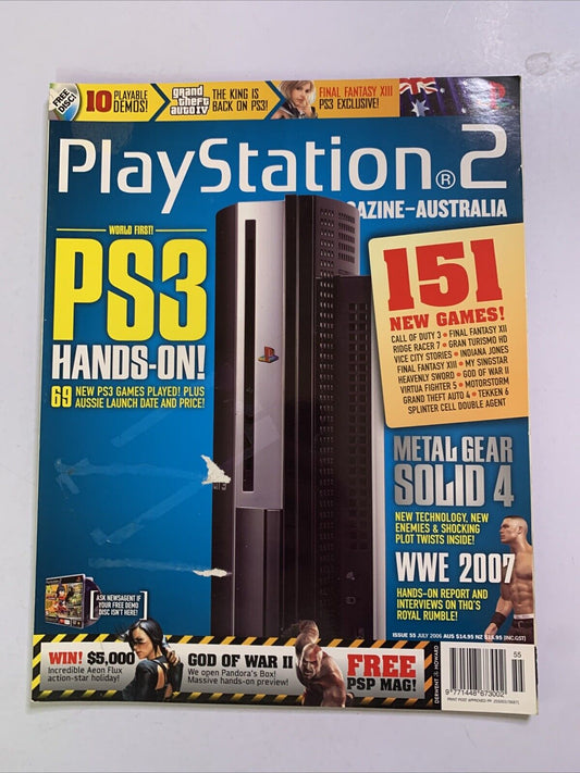 PlayStation 2 Official Magazine Jul 2006 PS3 Hands On Metal Gear Solid 4