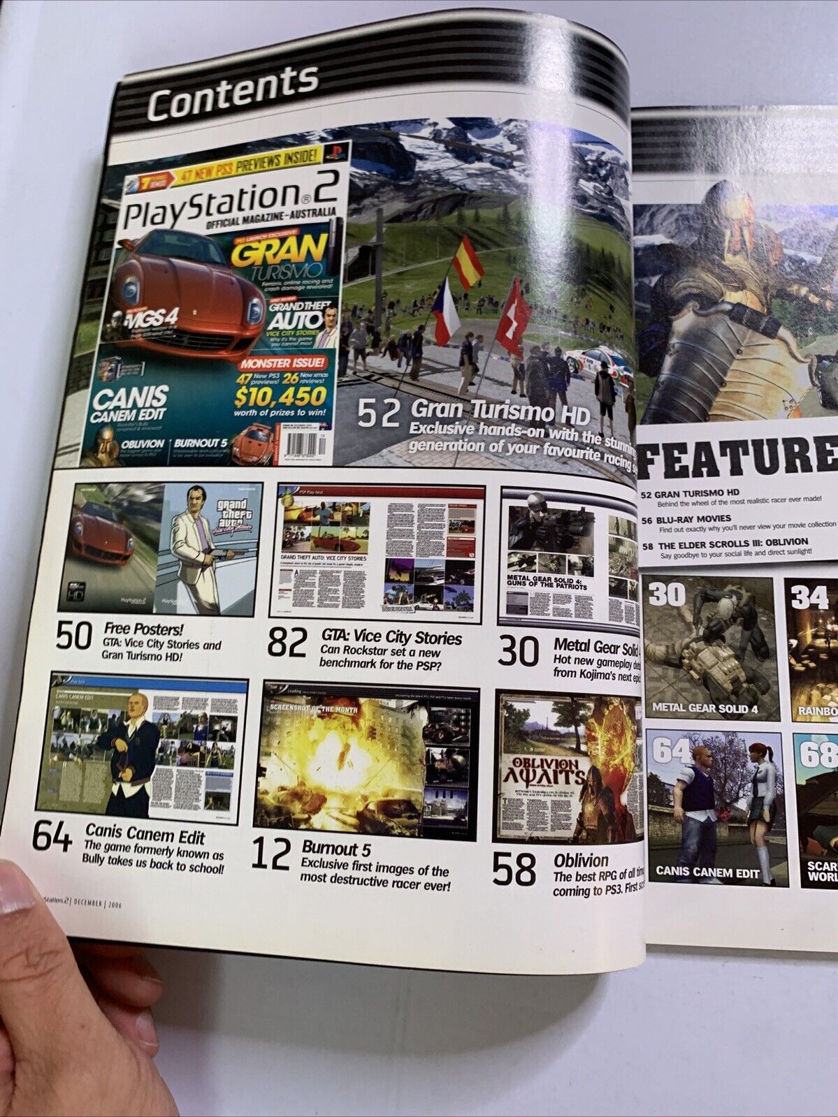PlayStation 2 Official Magazine Australia Dec 2006 MGS4 Gran Turismo