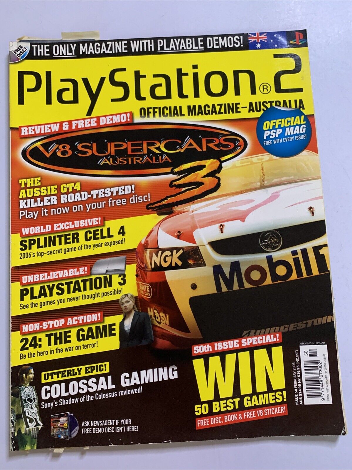 PlayStation 2 Official Magazine Australia Feb 2006 V8 Supercars