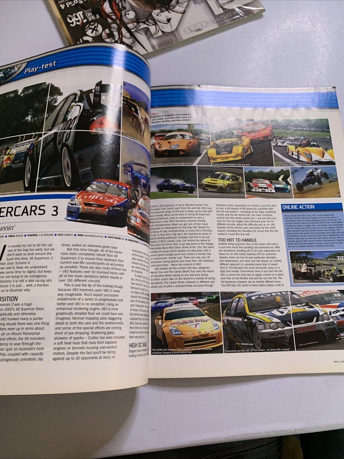 PlayStation 2 Official Magazine Australia Feb 2006 V8 Supercars
