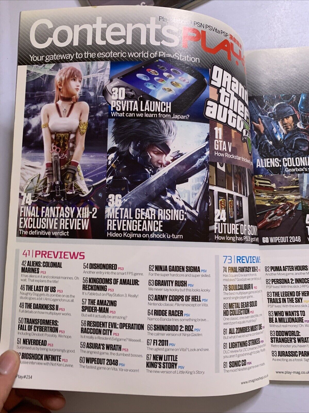 Play PlayStation Magazine No.214 2012 Final Fantasy XIII-2