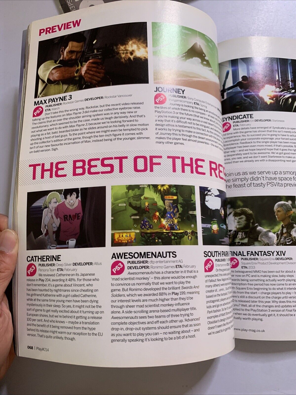 Play PlayStation Magazine No.214 2012 Final Fantasy XIII-2