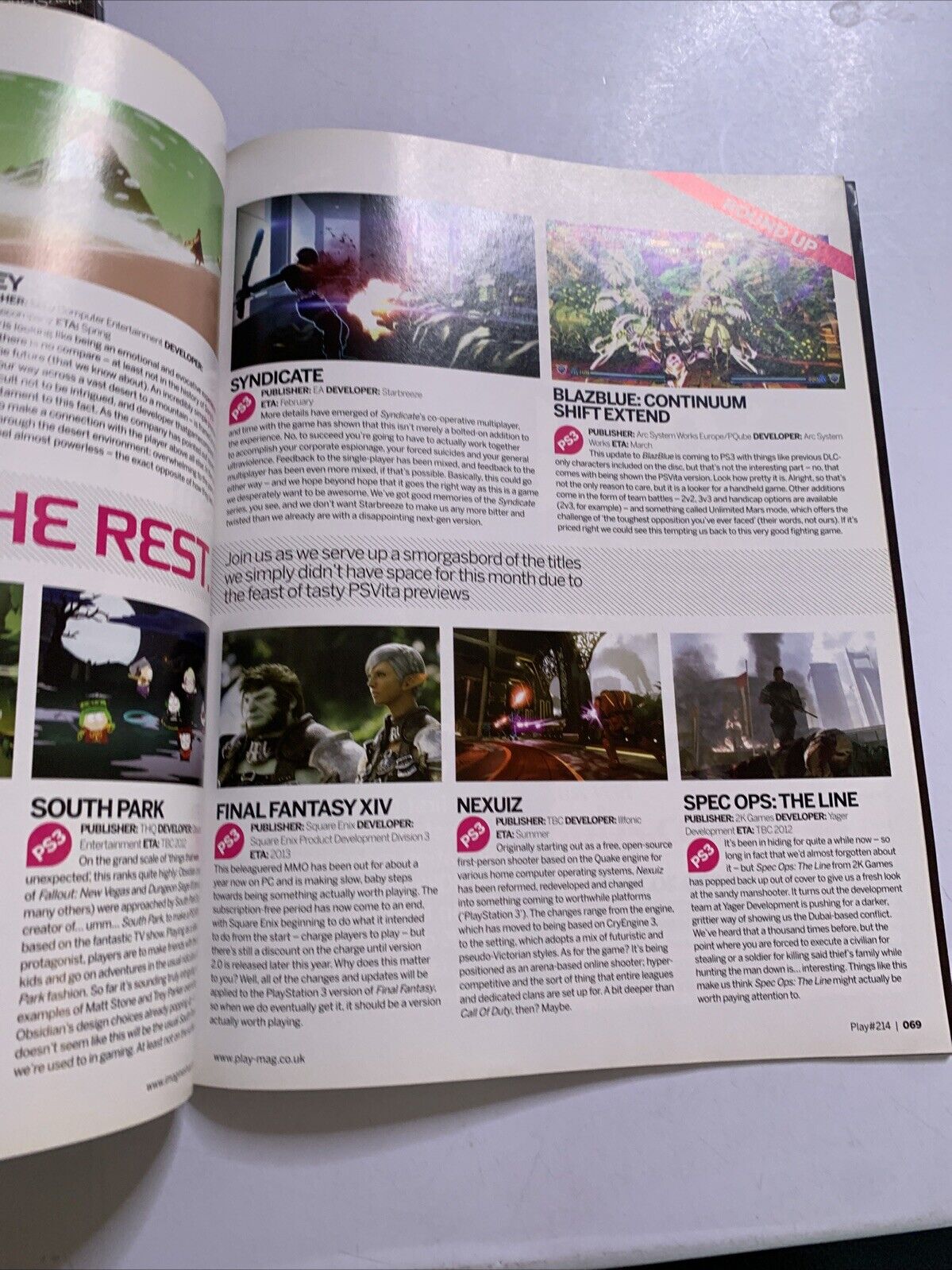 Play PlayStation Magazine No.214 2012 Final Fantasy XIII-2