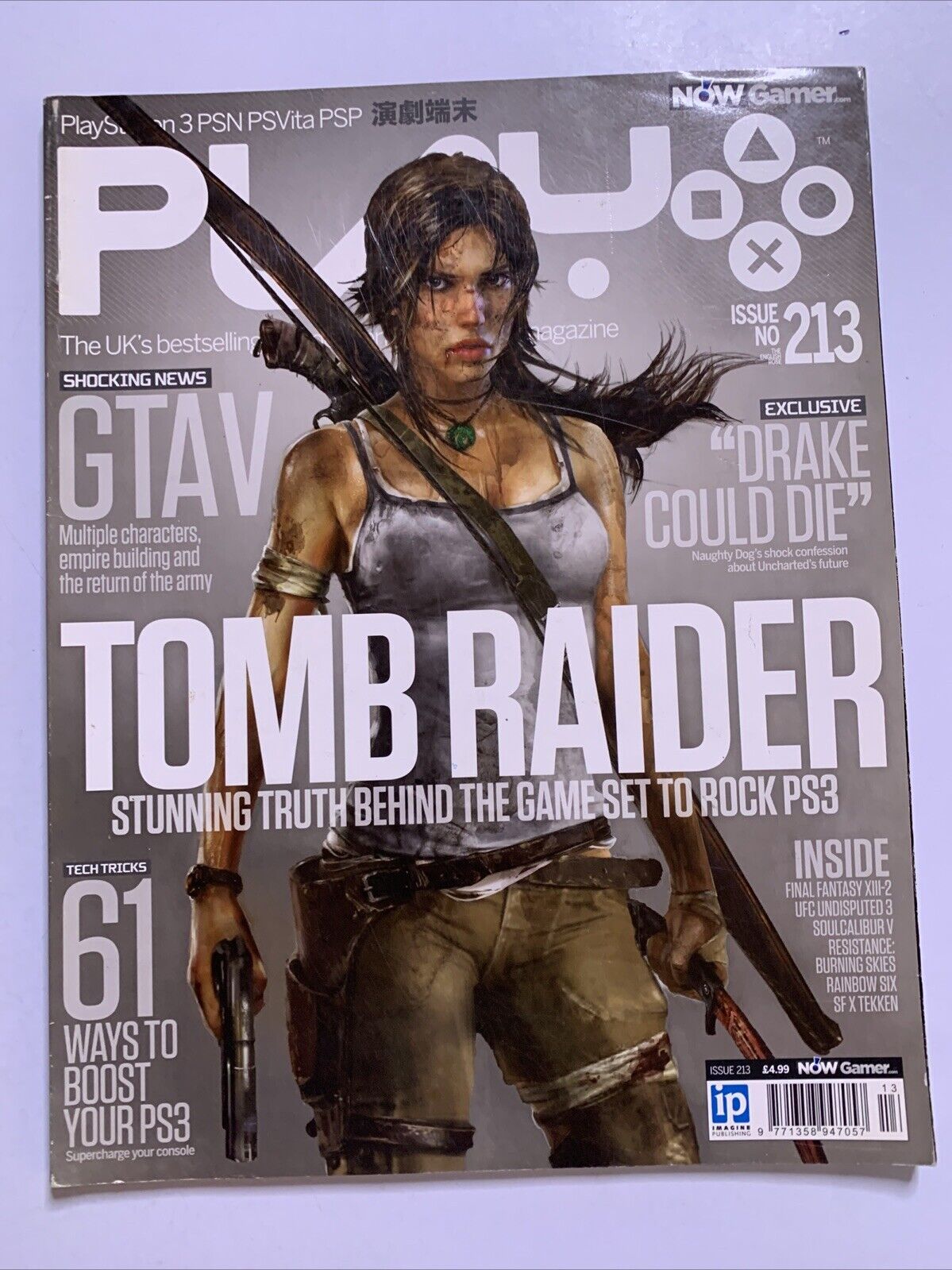 Play PlayStation Magazine No.213 Tomb Raider GTAV PS3 Vita PSP