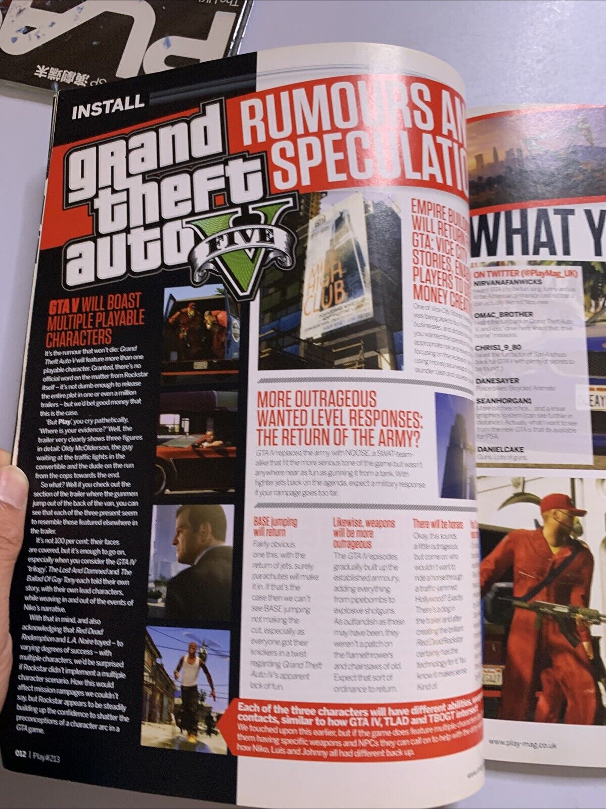 Play PlayStation Magazine No.213 Tomb Raider GTAV PS3 Vita PSP