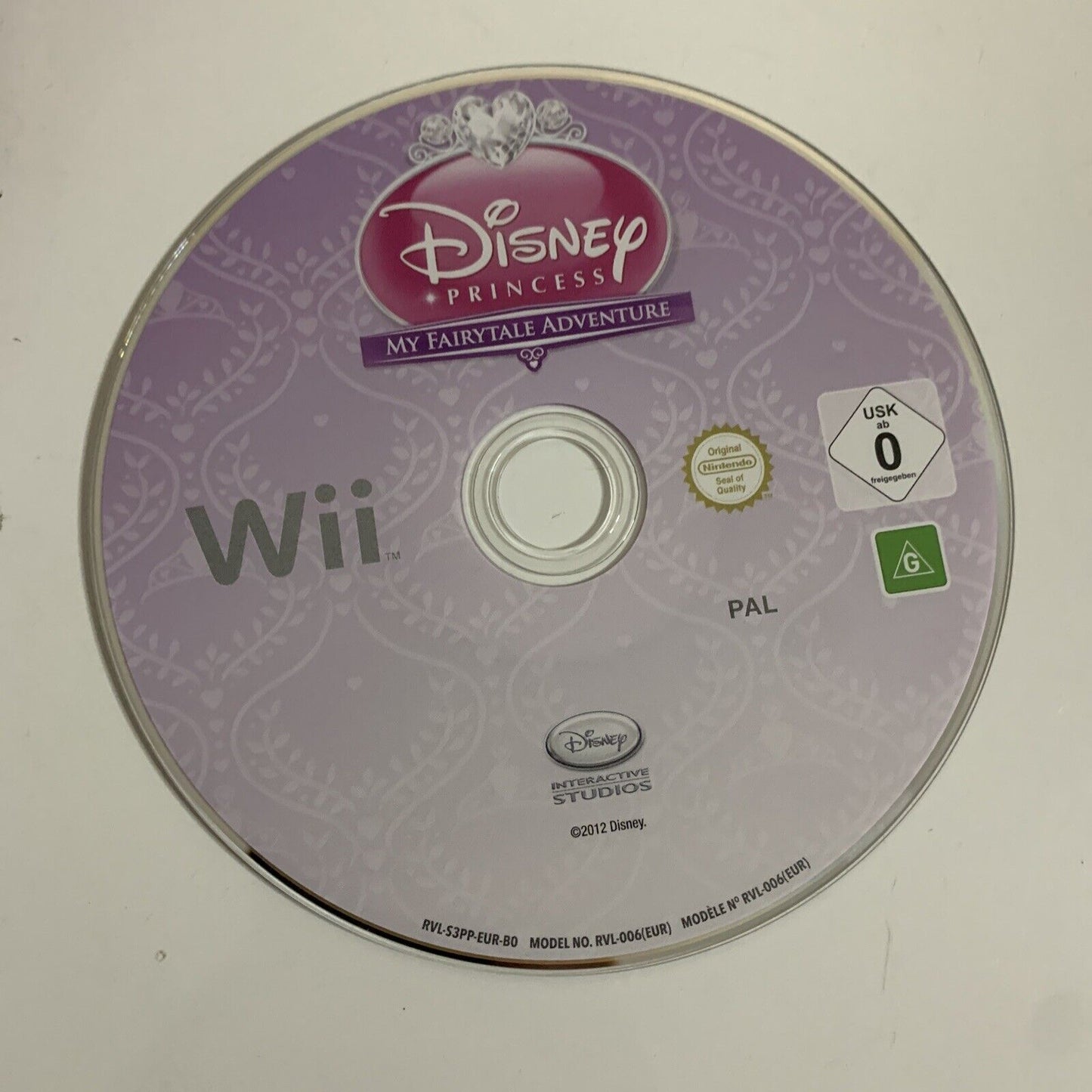 Disney Princess: My Fairytale Adventure 2012 Nintendo Wii Complete With Manual