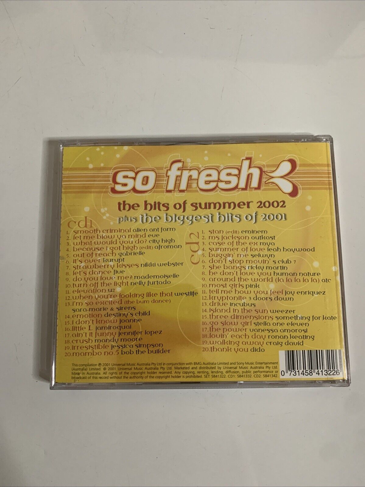 So Fresh: The Hits Of Summer 2002 Plus The Biggest Hits Of 2001 (CD, 2-Disc)