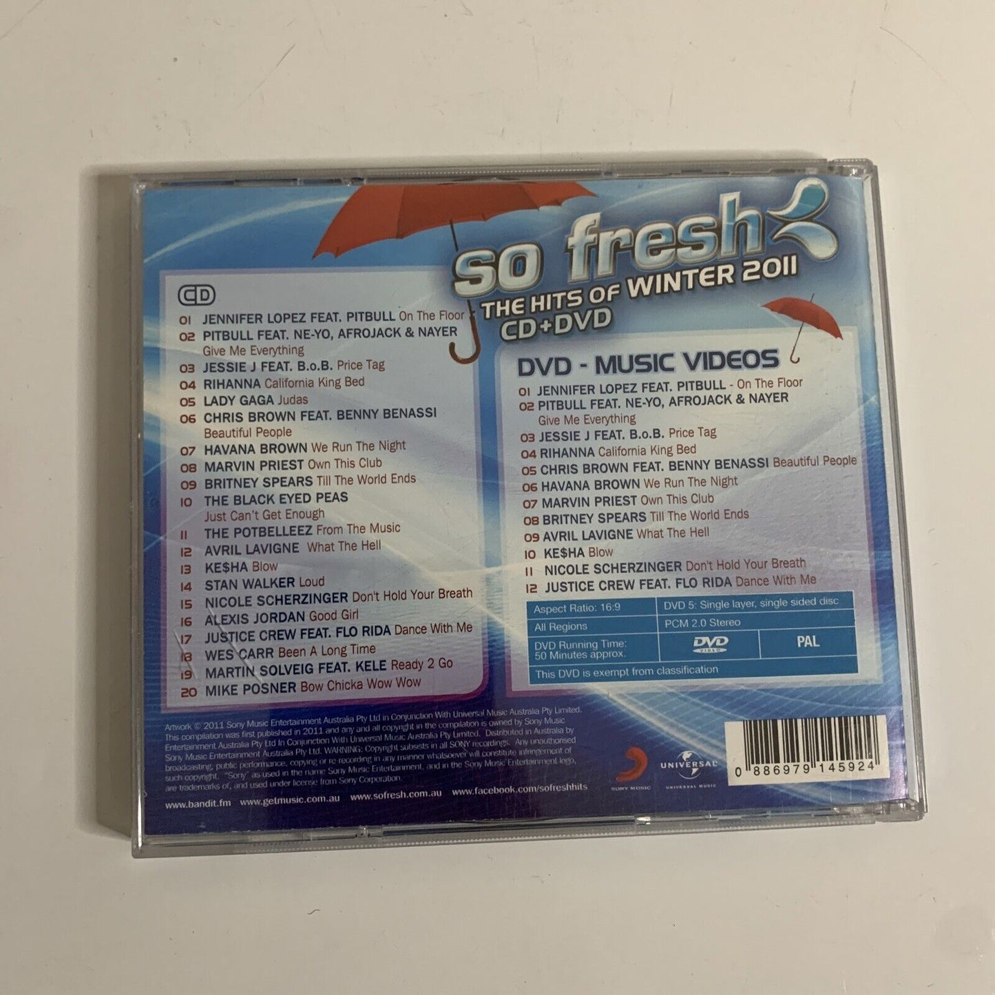 So Fresh: the Hits of Winter 2011 by Various Artists (CD + DVD, 2011)