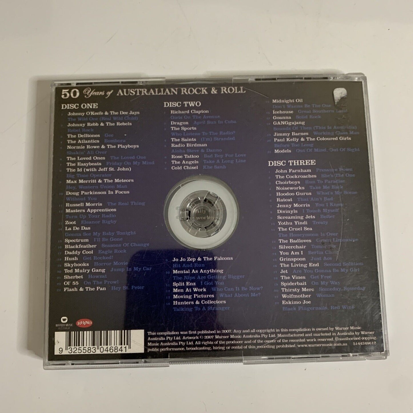 50 Years Of Australian Rock & Roll (CD, 3-Disc Set, 2008)