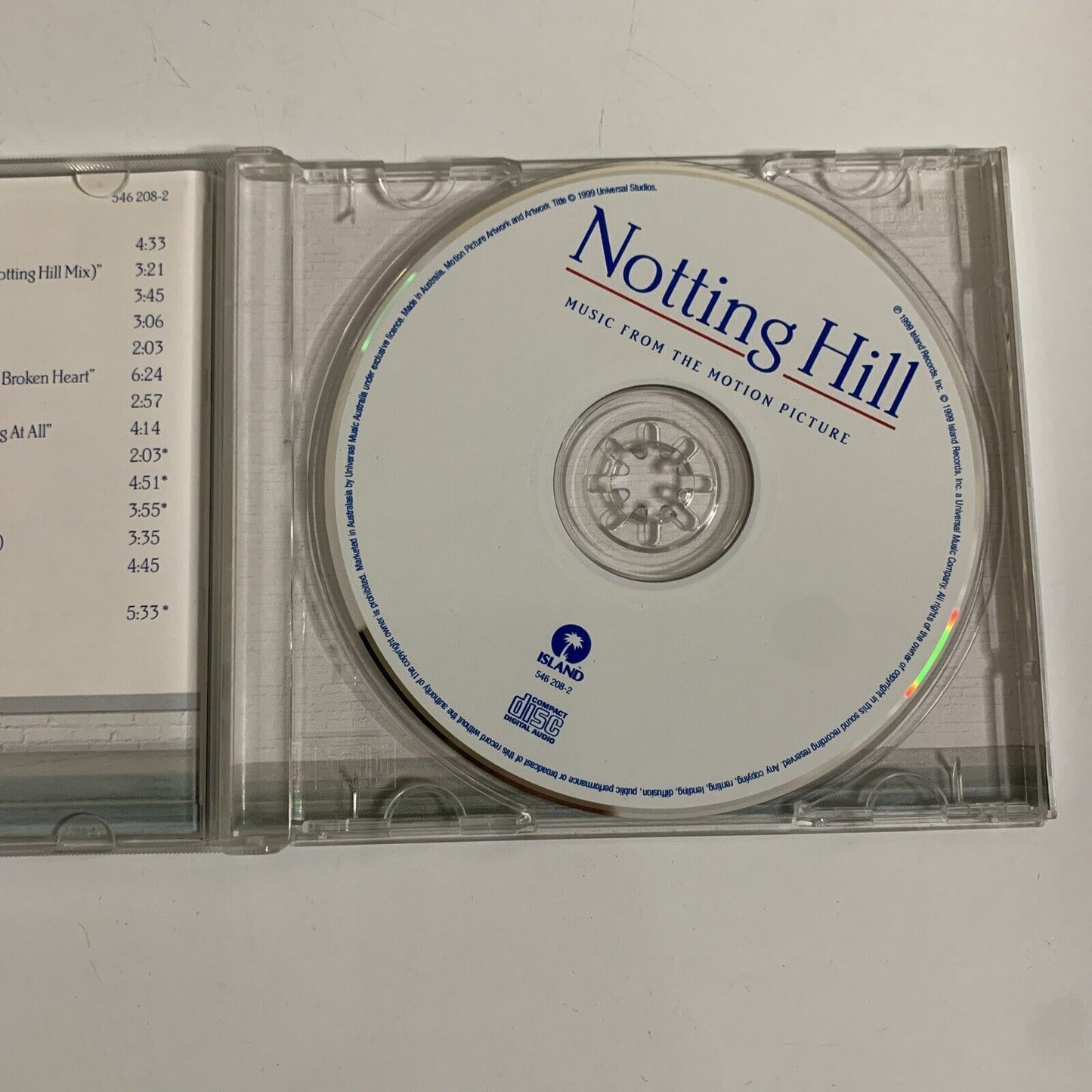 Notting Hill Music From The Motion Picture (CD, 1999) Album