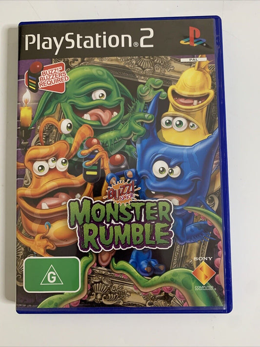 Buzz Junior Monster Rumble PS2 Sony PlayStation 2 2007 PAL Game