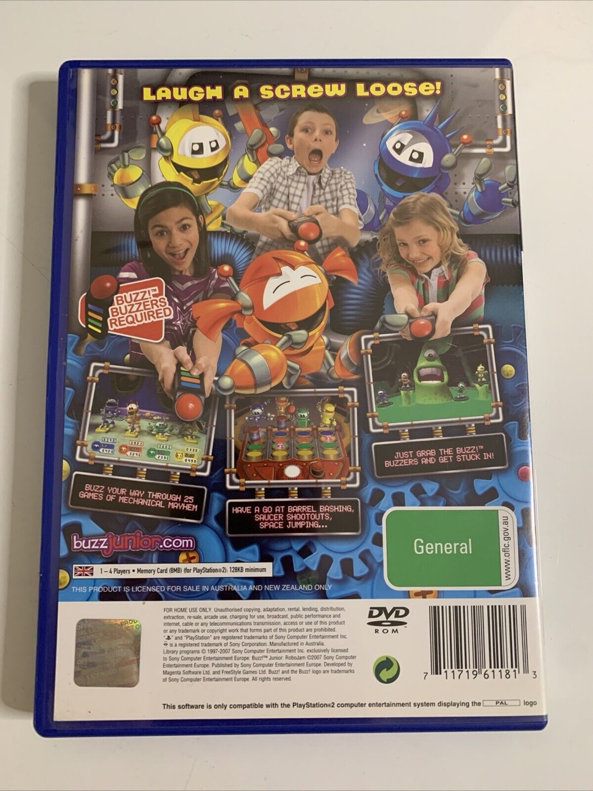 Buzz! Junior Robo Jam PS2 Sony PlayStation 2 PAL 2007 Party Game