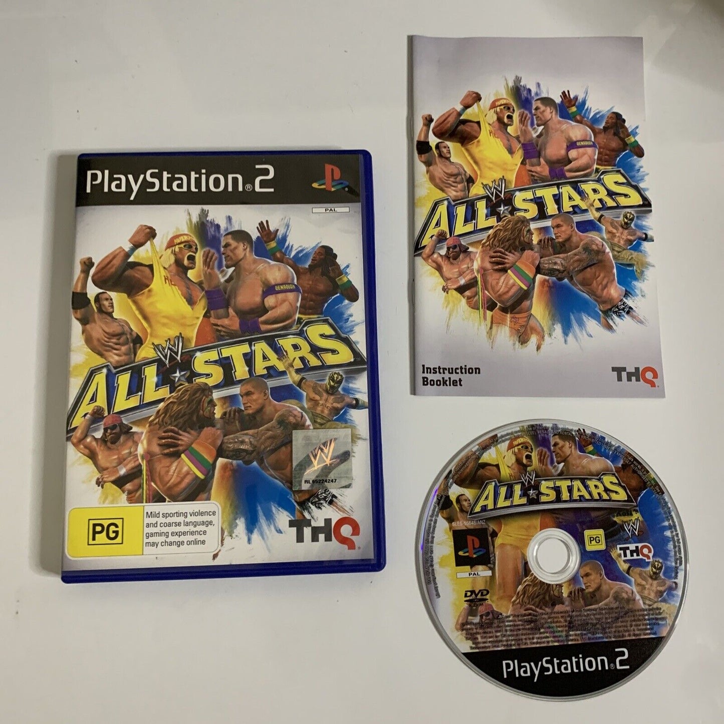 WWE All Stars  PS2 Sony PlayStation 2 2011 Wrestling Game COmplete