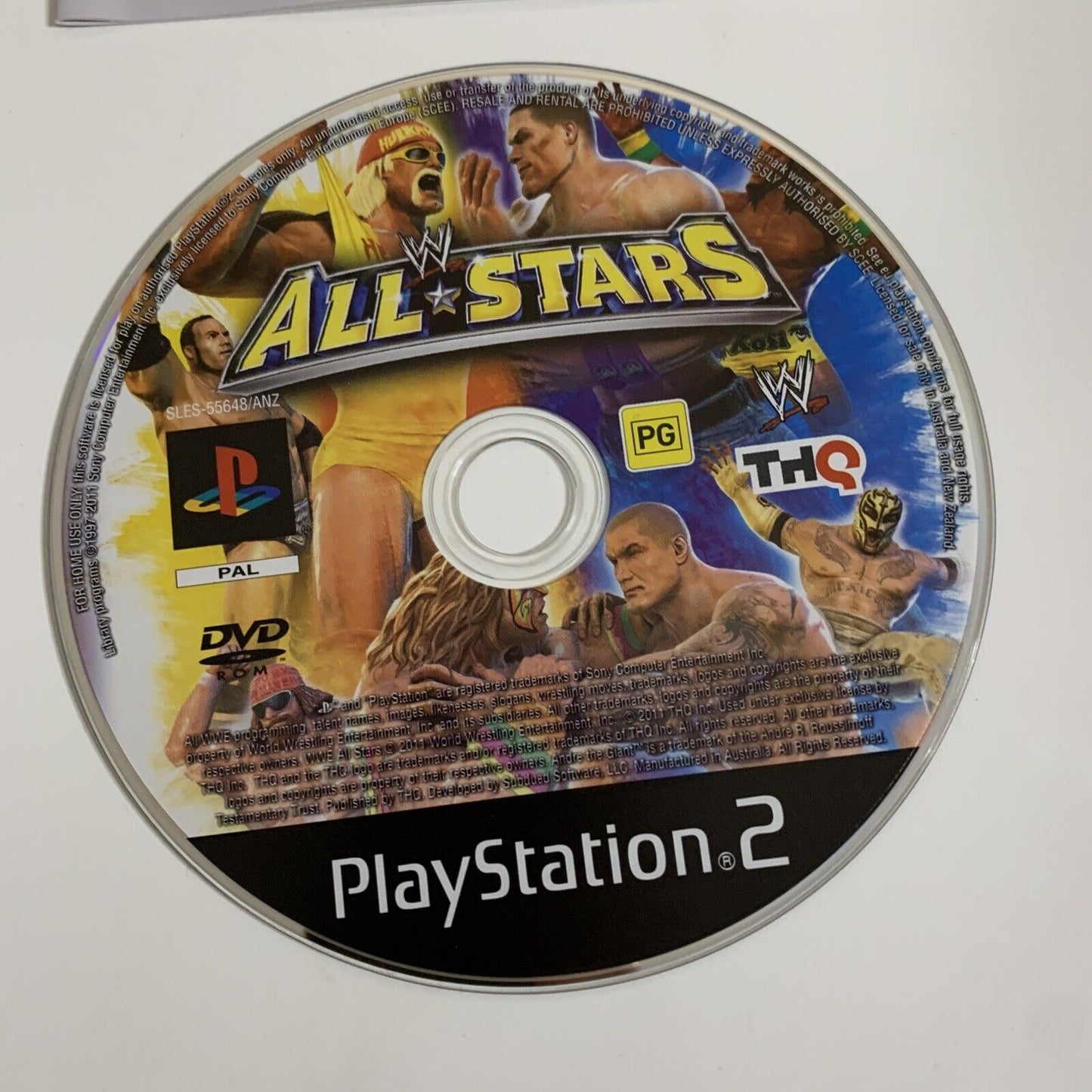 WWE All Stars  PS2 Sony PlayStation 2 2011 Wrestling Game COmplete