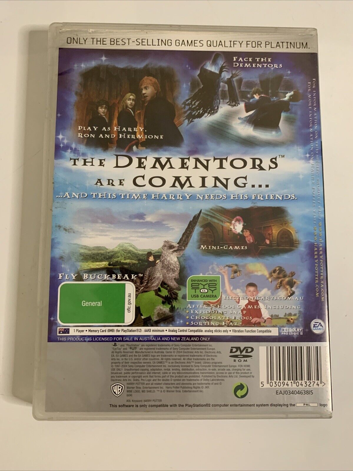 Harry Potter and the Prisoner of Azkban PS2 Sony PlayStation 2 PAL Complete