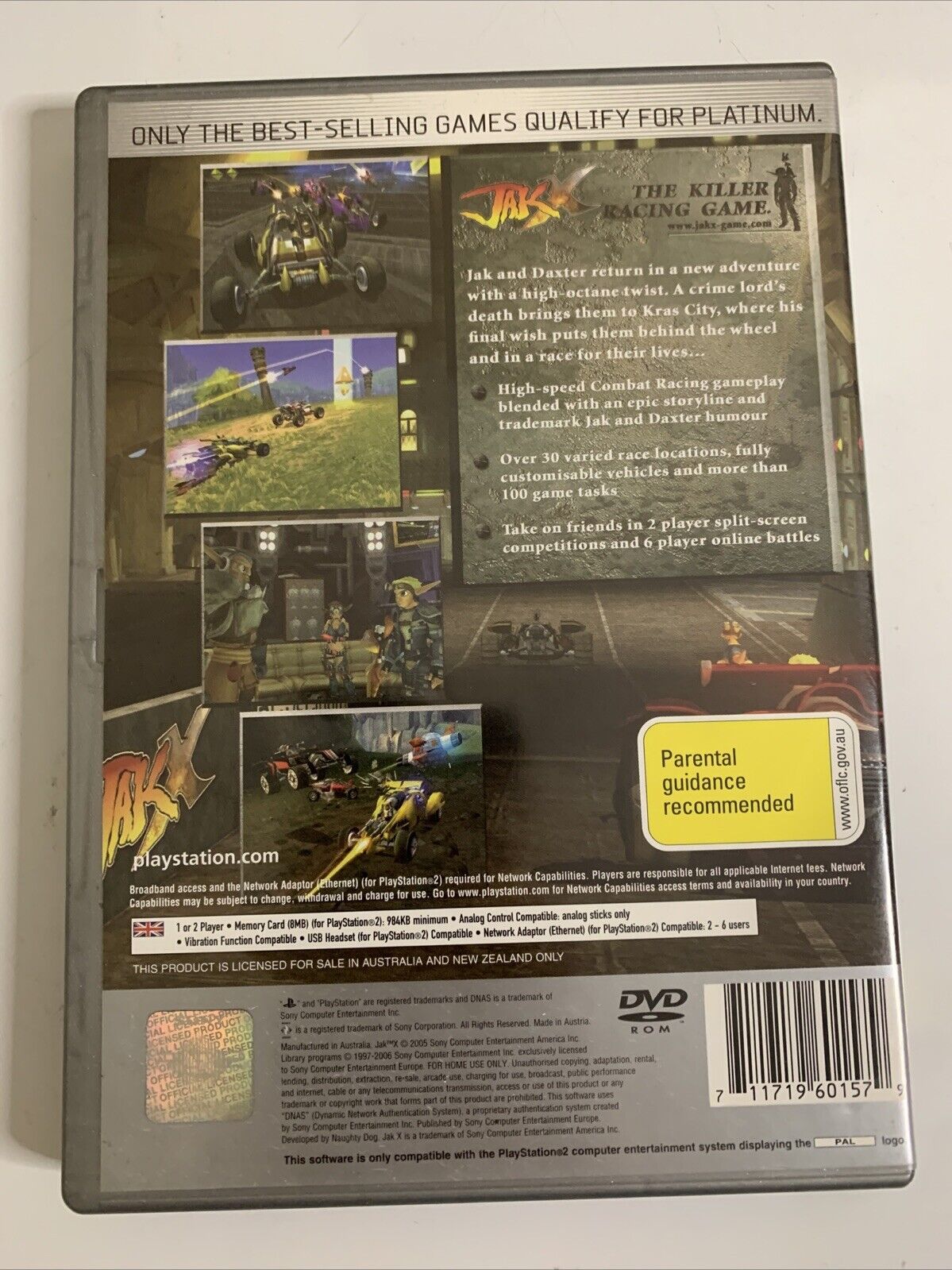 Jak X Platinum Version PS2 Sony PlayStation 2 PAL 2005 Game Complete