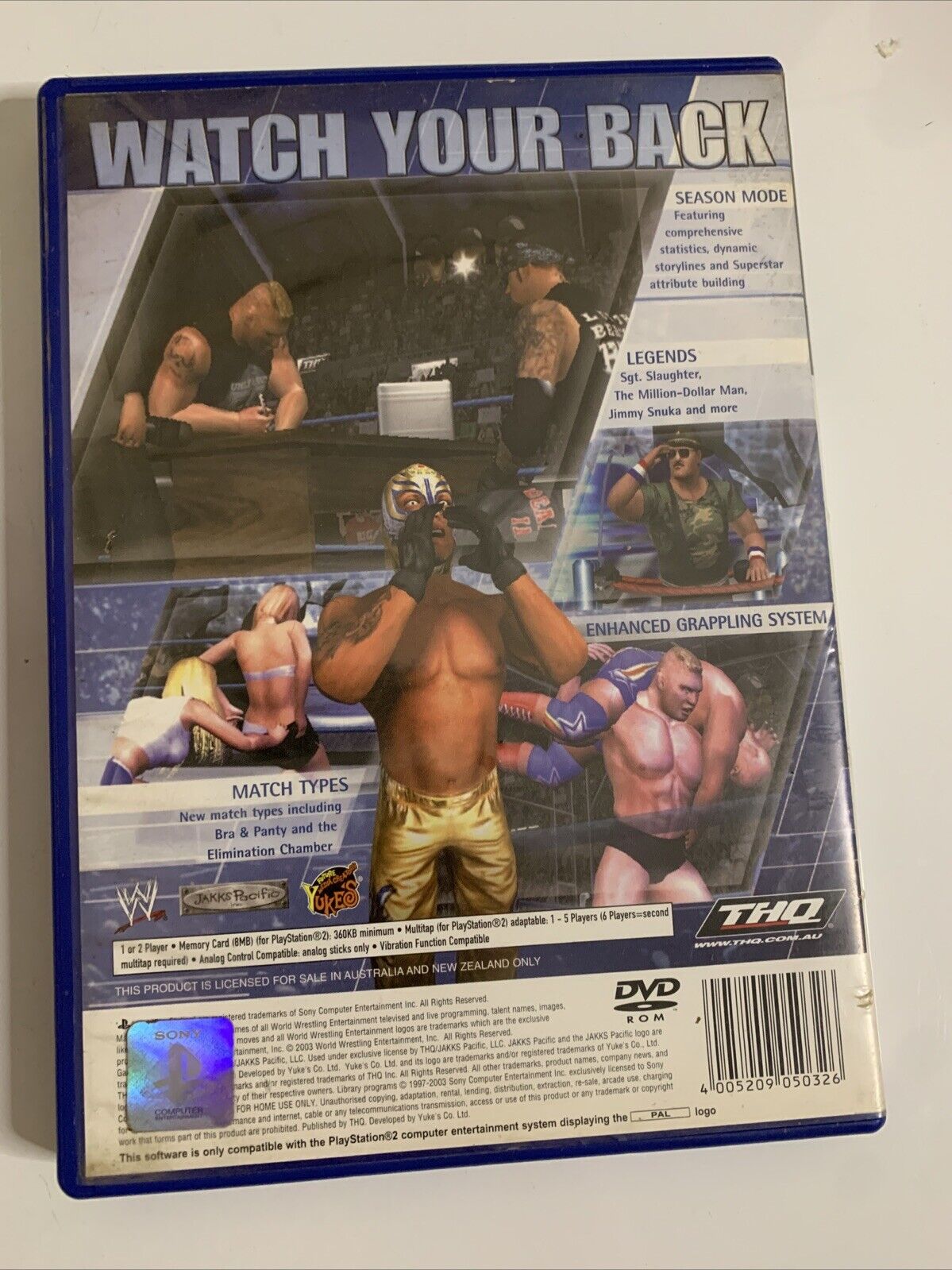 WWE Smackdown Here Comes The Pain PS2 PlayStation 2 2003 PAL Wrestling Game
