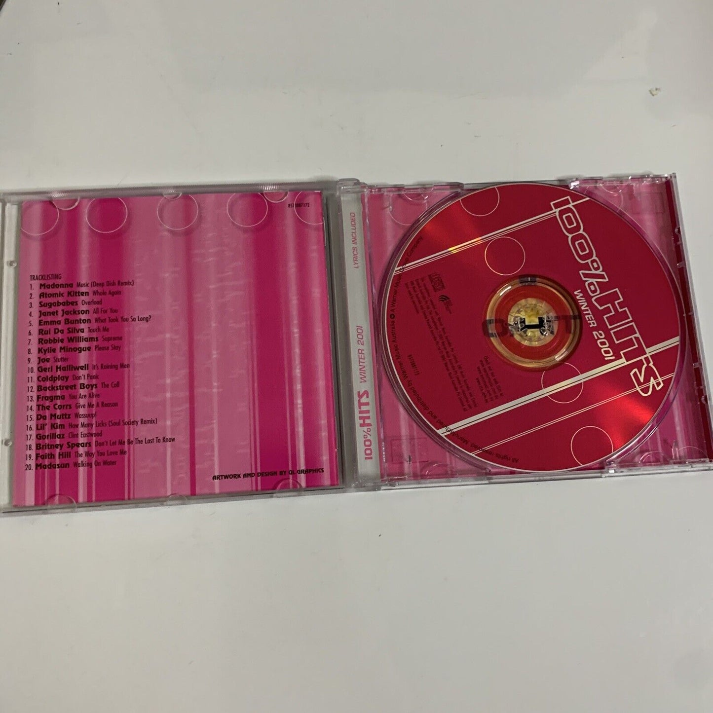 100% Hits: Winter 2001 by Various Artists (CD, 2001) Compilation Album