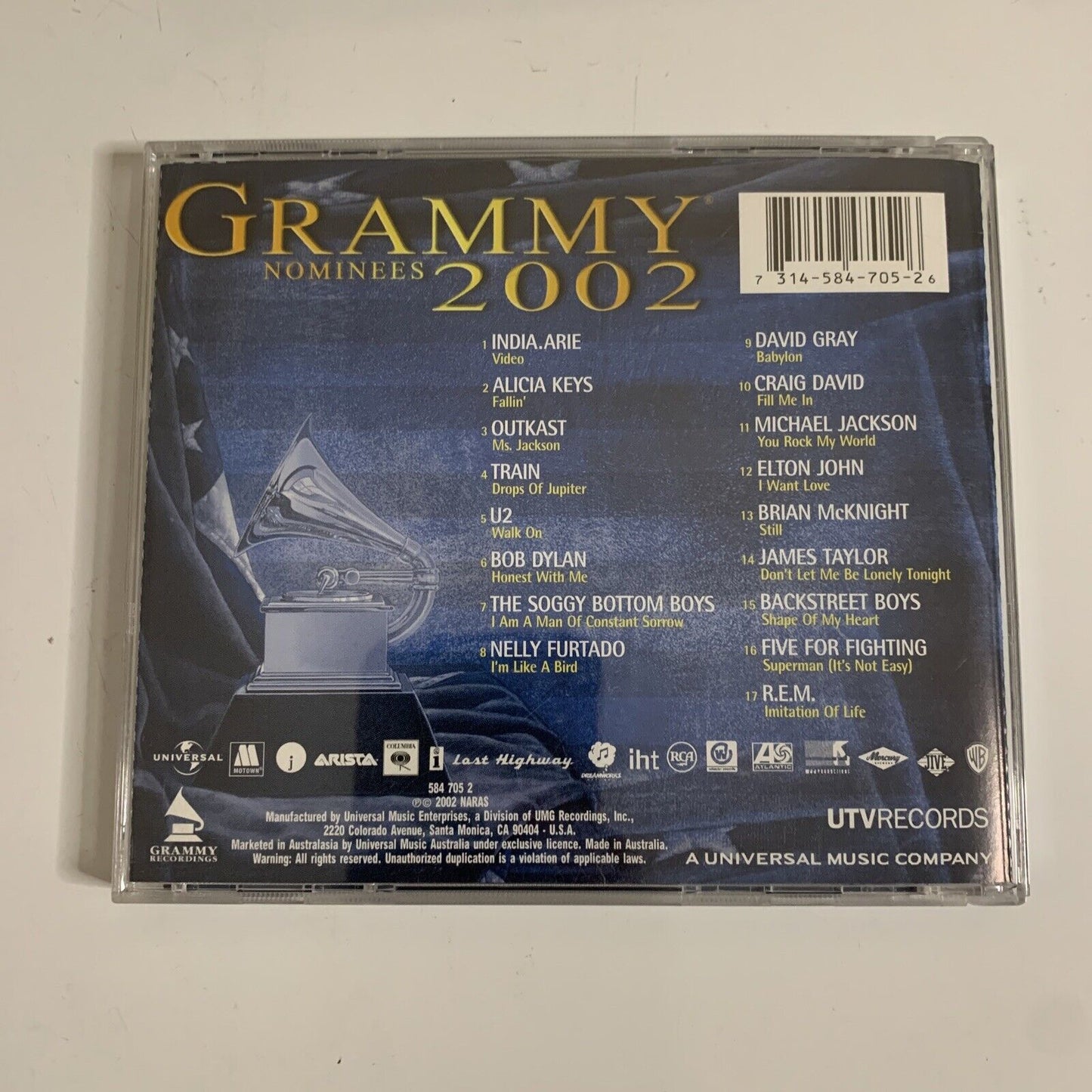 Grammy Nominees 2002 by Various Artists (CD, 2002)