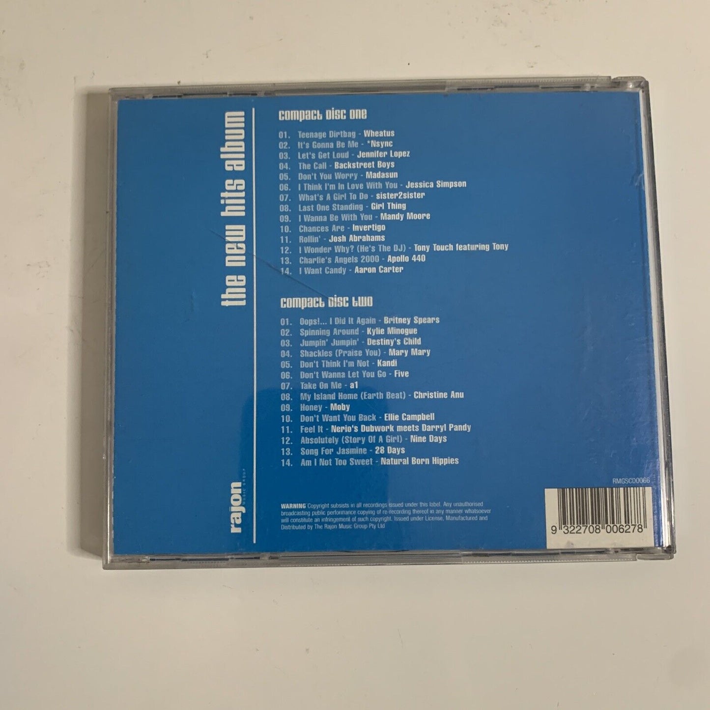 The New Hits Album (CD, 2-Disc Set, 2001) Compilation Album